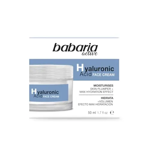 Babaria - Crema Antiarrugas Con Acido Hialuronico | Crema Hidratante Hombre Y Mujer Con Acido Hialuronico | Antiarrugas Mujer Ultra Hidratante Con Volumen Y Elasticidad 50ml