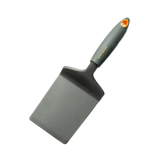 Fackelmann Soft Espátula de Cocina, Paleta Lasaña en Nylon, Óptima para Repostería, Hamburguesas, Servir Lasaña y para Cocinar a la Plancha, Resistente hasta 220ºC, Color Gris, 28x9cm, 1 ud