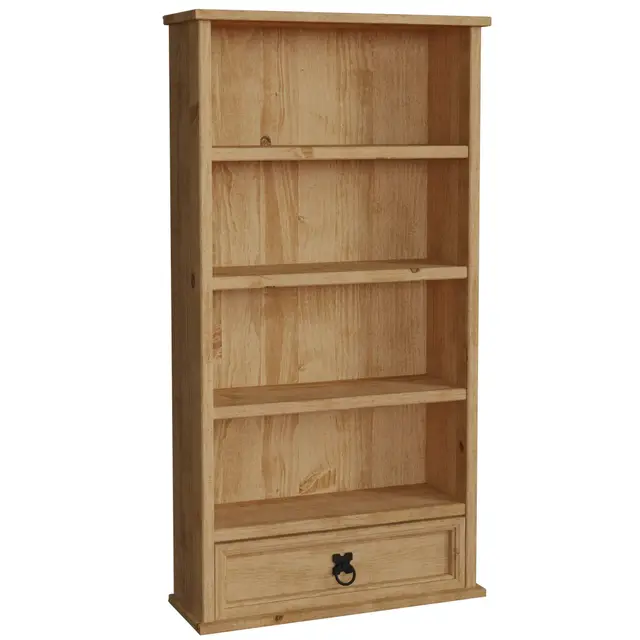 Vida Designs Corona - Estantería para 1 cajón, DVD/CD, Madera de Pino Maciza