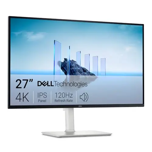 DELL 27 Plus Monitor - S2725QS, 4K UHD (3840x2160), 120Hz, IPS, 4ms, AMD FreeSync Premium, 99% sRGB, Ajuste de Altura, Altavoces Integrados, DisplayPort, 2 HDMI, 3 Años de Garantía