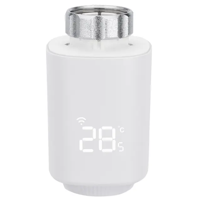 Wengart Termostato Inteligente para Radiador,Válvula Termostática Programable Zigbee 3.0,Control por App y Voz (Alexa/Google),Ahorro Energético del 30%,Conexión M30x1.5,Requiere Tuya Zigbee Hub