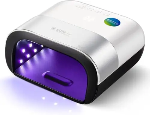 Lámpara Led UV Uñas Profesional, SUNUV Secador LED/UV Gel Esmalte de Uñas Curado Luz Máquina, Con Sensor Automático y Pantalla LCD en el Hogar y el Salón