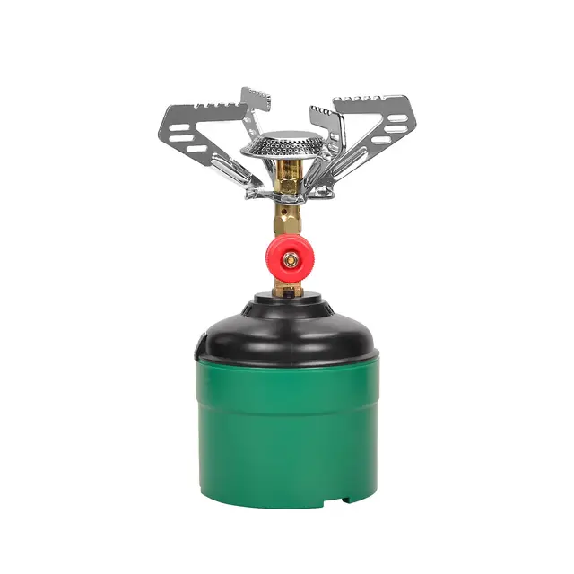 Hornillo de camping, hornillo de gas portátil para exteriores, hornillo de gas para camping, quemador individual adecuado para actividades al aire libre, camping y senderismo