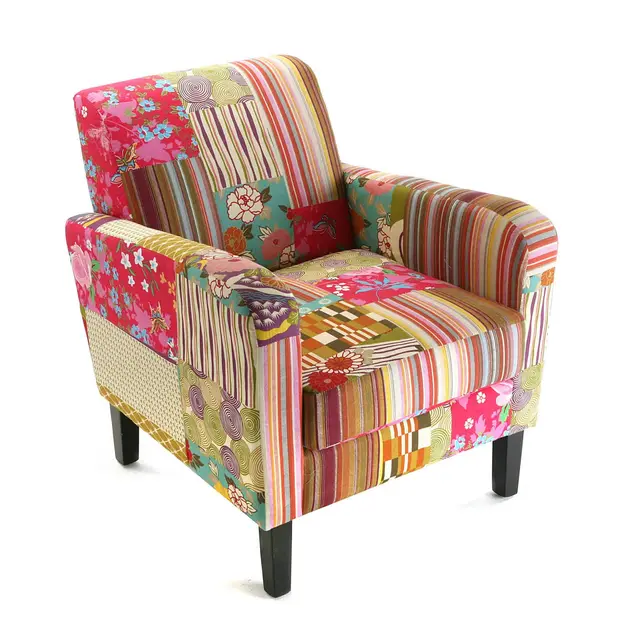 versa pink patchwork butaca orejera