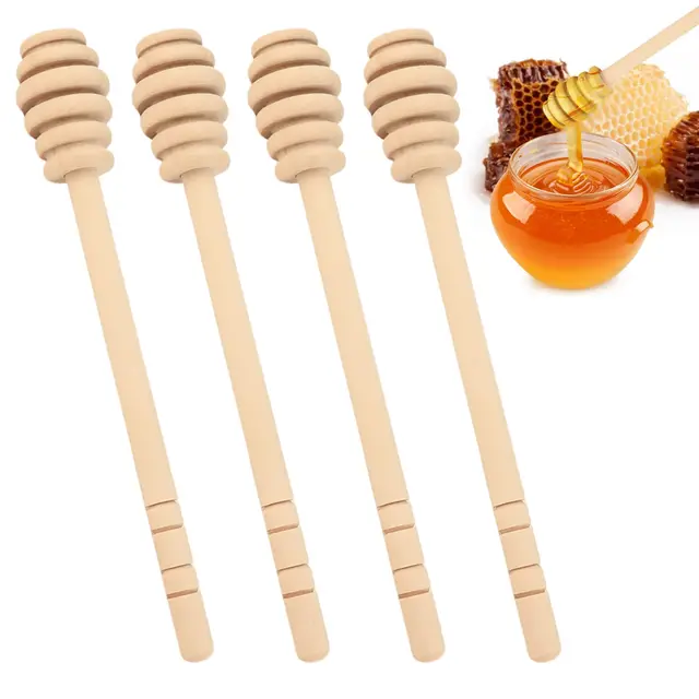dewfigs palitos miel madera set 4 16 cm