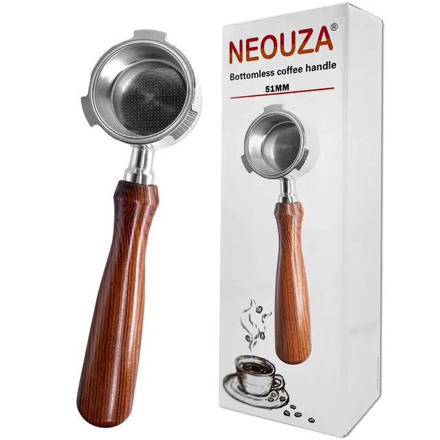 NEOUZA Portafiltro sin Fondo Espresso 51 mm DeLonghi Dedica / Smeg
