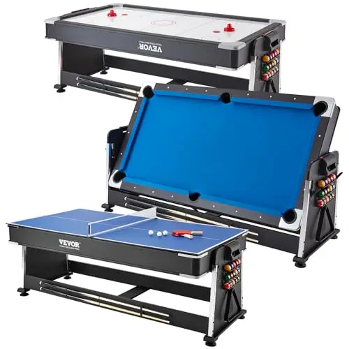 VEVOR Mesa de Aire Hockey, Mesa de Juego para Adulto, Niños, Personas Mayores