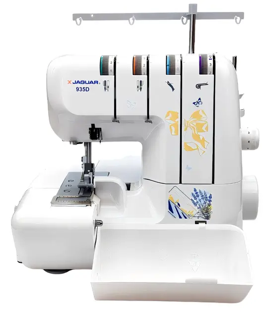 Jaguar 935D Serger, máquina de coser overlock, incluye paquete de accesorios grande