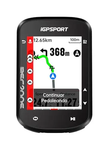 iGPSPORT BSC200S GPS Bicicleta, Navegación con un Toque, Monitorización de Movimiento, Reanudación de Ruta, Ciclocomputador Compatible con Radar y Luz Trasera Inteligente, Impermeable IPX7