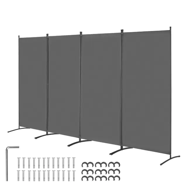 vevor biombo 4 paneles plegable