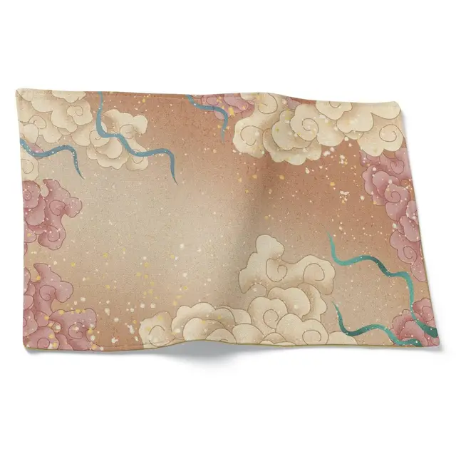 CEVAN Mantel Individual Lino Niña Tapete de Mesa Escritorio Arte Retro Juego de 1, Esterilla Cocina Ecológico para Una Decoración Sostenible del Hogar, 21x32cm