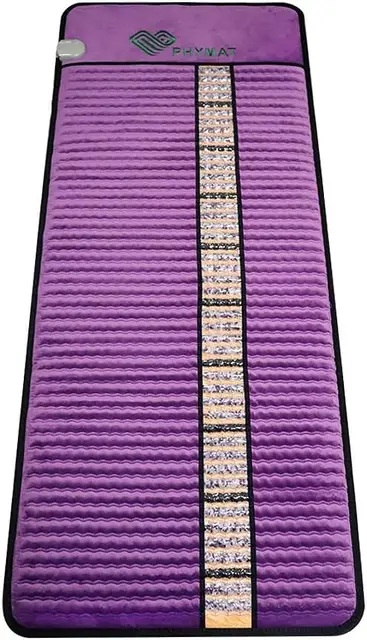 PHYMAT Almohadilla térmica de amatista infrarroja lejana (150 x 60 cm), alfombrilla térmica de cristal natural, alfombrilla de calefacción por infrarrojos de amatista con apagado automático,