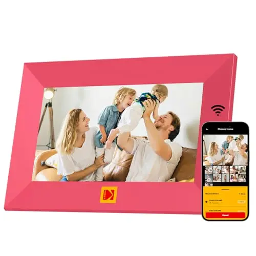 KODAK Marco de Fotos Digital 7 Pulgadas, WiFi Marco Digital de Fotos, 32 GB Memoria, Pantalla Táctil IPS HD, Rotación Automática, Marco Electrónico Inteligente Comparte Fotos y Vídeos al Instante