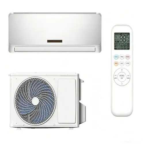 LIFEZEAL Aire Acondicionado Split de Pared 9000 BTU 2600 W, Dual Inverter WiFi, Calefacción y Refrigeración Mando a Distancia, Deshumidificador Autolimpieza Silencioso, R32 Clase A++ para Hogar