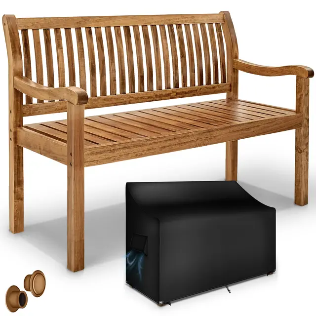 tillvex Banco de Madera para Jardín 125 cm