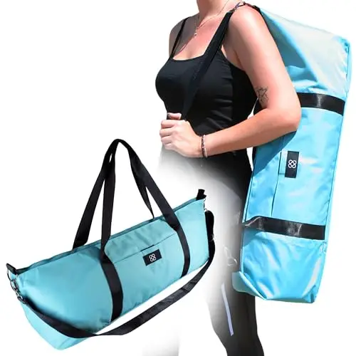 DOJA Barcelona Bolsa Esterilla Yoga Grande XXL - Mochila Yoga de Diseño Resistente - Espaciosa con Bolsillos Integrados - Asas y Correa De Hombro - Bolsa Pilates para Transporte Comodo