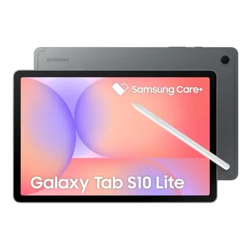 Samsung Galaxy Tab S10 Lite con S-Pen | 128 GB, 6 GB de RAM, Solo Wi-Fi, LCD de 10.9 Pulgadas y 90 Hz, Tableta Android 15 WiFi 6, batería para Todo el día | Modelo Internacional X400