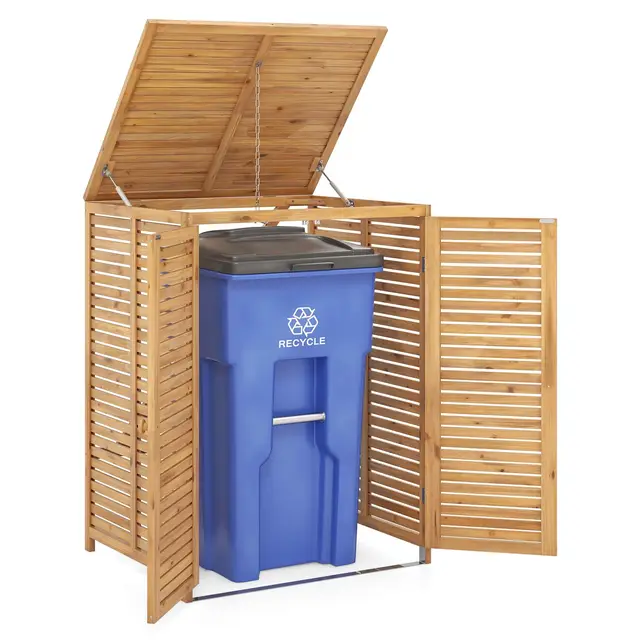 costway sf6467zmes cobertizo madera 120l