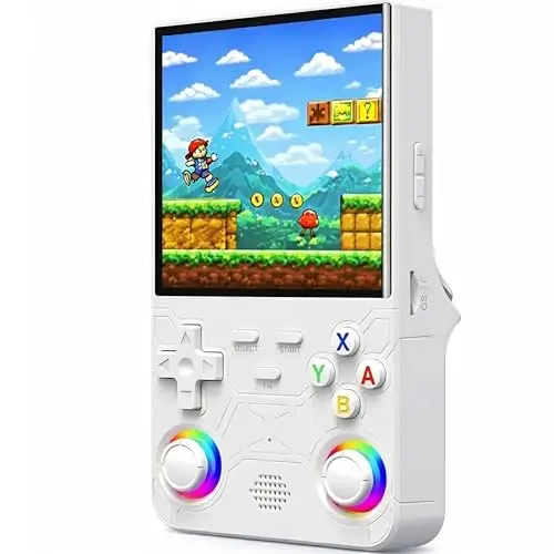 Genzo Consola Portatil Retro R36 Ultra 2026 con 128GB y más de 40.000 Juegos - Juegos de PSP, GameB, PS1, SuperNint, MegaD, NeoG, etc. +30 Emuladores -Pantalla Grande HD IPS de 4 Pulgadas (Blanco)