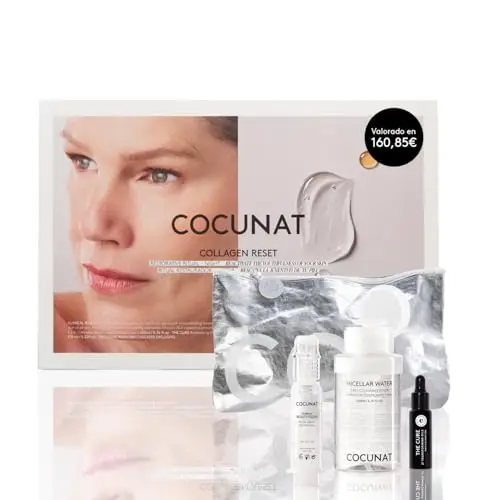 COCUNAT - COFRE COLLAGEN RESET - Clinical Beauty Filler + Agua Micelar + Mini Serum Facial The Cure + Neceser - Ritual Noche Restaurador - Rellenador de Arrugas - Pack Antiedad Exclusivo Amazon