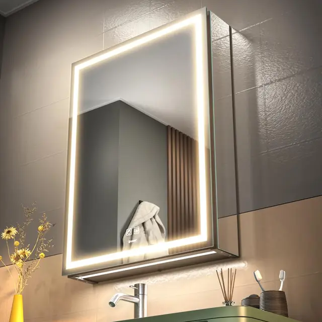 ganpe gbc01 mueble espejo baño led