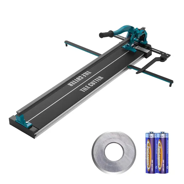 VEVOR Cortador de Azulejos 1000 mm Cortador Manual de Azulejos Muela de Corte de Carburo de Tungsteno Posicionamiento por Infrarrojos Pies Antideslizantes para Instaladores Profesionales Principiantes