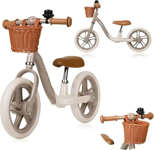 lionelo Alex Bicicleta sin Pedales de 3 años hasta 30 kg, Bicicleta de Equilibrio para Menores, Regulación del Asiento y del Volante, Ruedas Ligeras, Reposapiés Perfilado