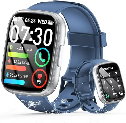 Cillso Reloj Inteligente Hombre Mujer con Llamadas Bluetooth, 1.95" Smartwatch con Podómetro/Pulsómetro/Monitor de Sueño, 110+ Modos Deportivos Smart Watch, IP68 Pulsera Actividad para Android iOS
