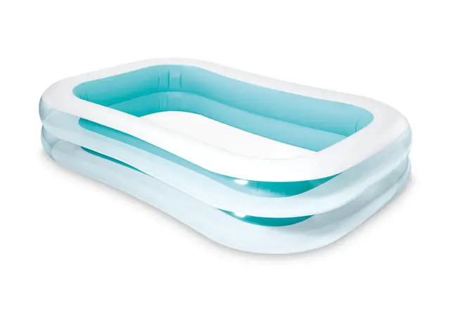INTEX 56483NP - Piscina Hinchable Rectangular 262x175x56 cm - 770 l, Color Azul
