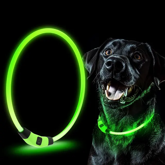 collar led perro 7 colores impermeable