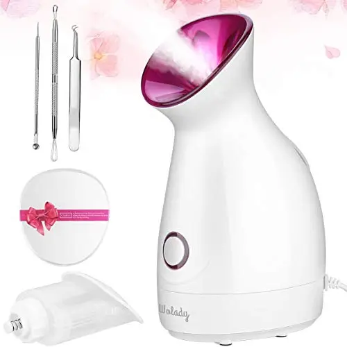 Susana Vaporizador Facial Térmico Blanco para Sauna y Spa, Spray Nano Ionic, Humidifier Steamer, Limpieza Profunda de Poros y Espinillas, Polipropileno, Hidratante