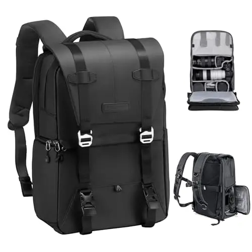 k&f concept mochila cámara impermeable