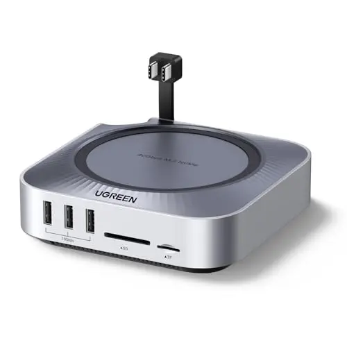UGREEN USB4.0 40Gbps Docking Station Compatible con Mac Mini M4 y M4 Pro con Carcasa M.2 NVME SSD Estación de Acoplamiento Hub USB C HDMI 8K 30Hz 4K 144Hz 5*USB 4A1C 10Gbps SD TF 4.0 3,5mm