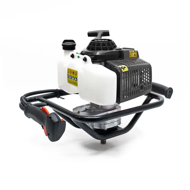 Taladro de tierra Ahoyador Motor 63cc 3CV 2.2kW Gasolina Plantador Cavahoyos Jardín Paisajística