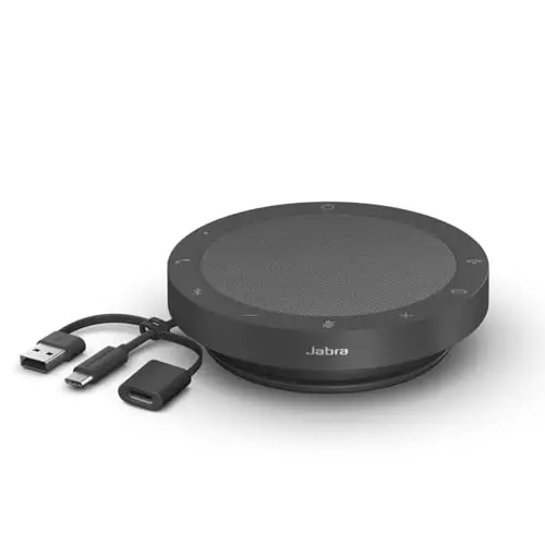 Jabra Speak2 55 Altavoz Inalámbrico Bluetooth - 4 Micrófonos, Cancelación de Ruido, 50 mm de Alto Alcance, Audio de Banda Ancha, Compacto y Portátil - Certificado para MS Teams - Gris Oscuro