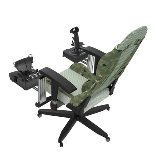 EG STARTS 2 x Joystick Silla Montaje para Simulador de Vuelo, Compatible con Logitech G X56, X52, X52 Pro, Thrustmaster T-Flight Hotas, TCA, T.16000M y Otros Sistemas Hotas