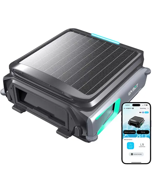 wybot f1 skimmer solar piscina