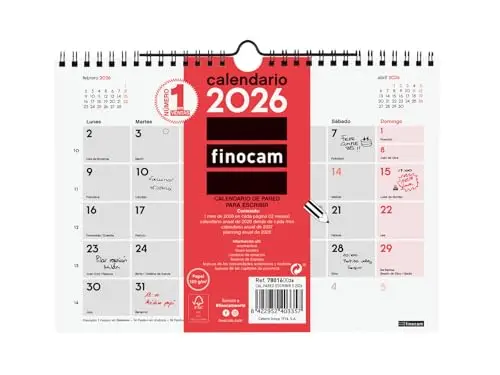 finocam calendario 2026 mes vista