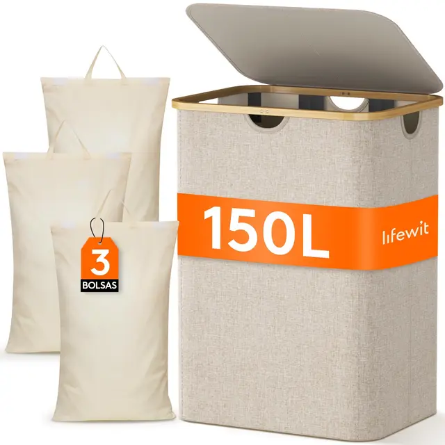 lifewit cesta ropa sucia 150l 3