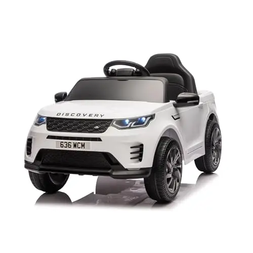 Baroni Toys Land Rover Baby Car Coche Eléctrico Infantil Blanco