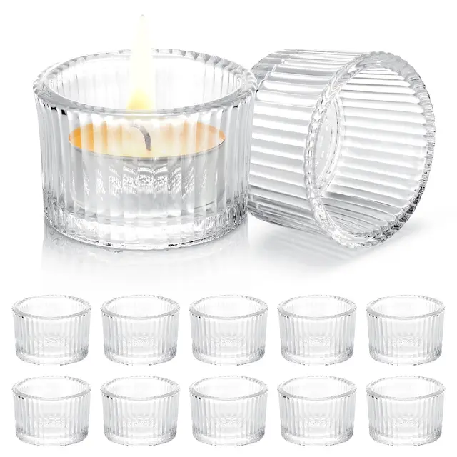staranry 12 portavelas cristal 4,5cm
