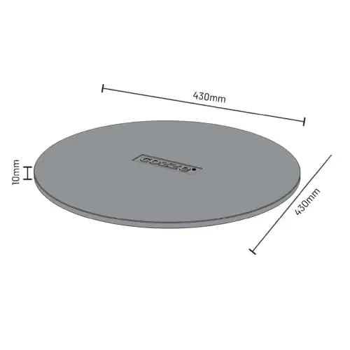 Cozze® Piedra para pizza de 42,5 x 1,0 cm de diámetro de 42,5 x 1,0 cm – Piedra para pizza para hornos de pizza y barbacoa – Crujiente pizza casa – Ideal para hornos de pizza giratorios – perfecto