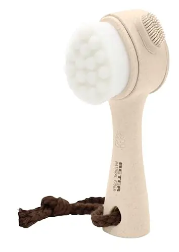 Beter - Cepillo de limpieza facial 3 en 1 Natural Fiber - Masajea, Limpia y Exfolia - Con filamentos sintéticos ideal para exfoliar el rostro, Limpiador facial de Poros y Puntos Negros, Skin Care