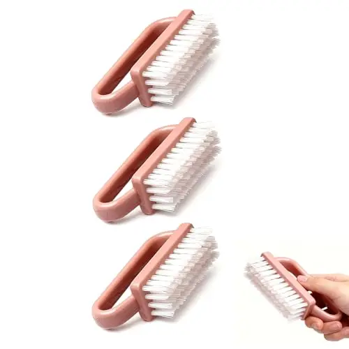 xynovate cepillo uñas plástico rosa 3