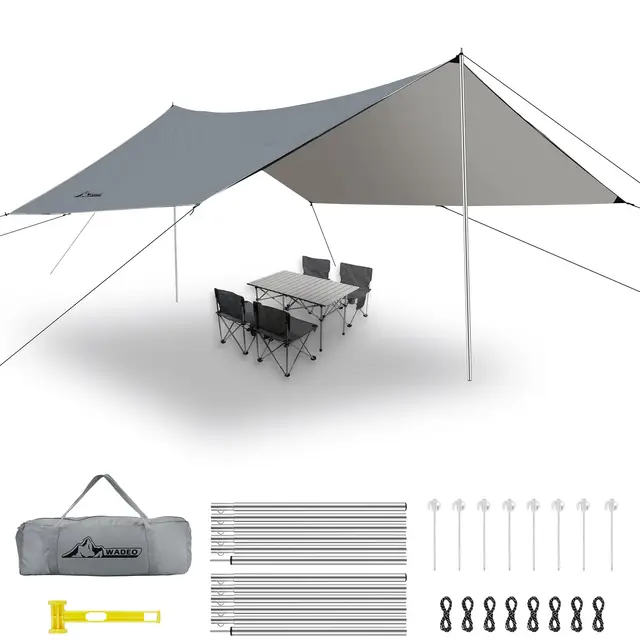 wadeo lona camping 3,6x4,8m impermeable