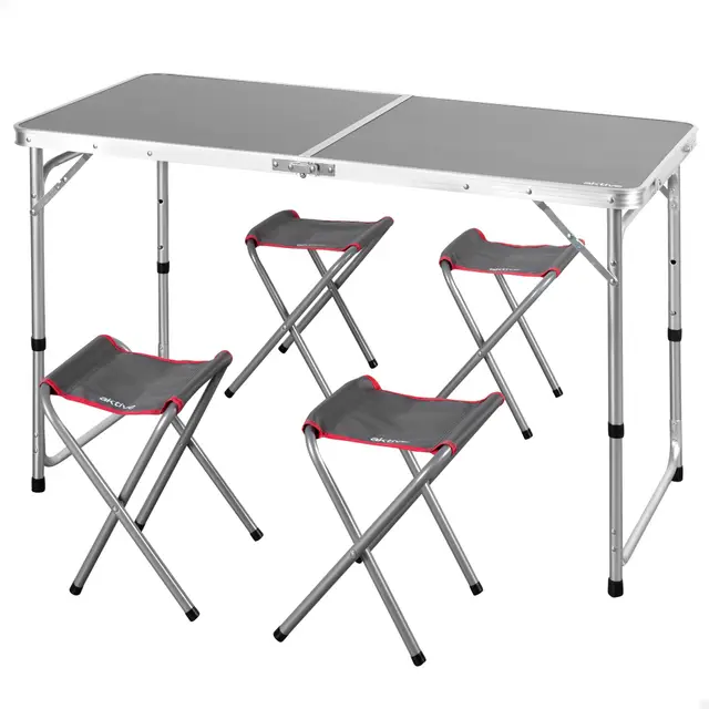 aktive 63161 mesa plegable con 4