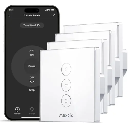 maxcio interruptor persiana wifi led
