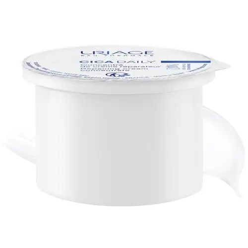 Uriage Cica-Daily Crema Reparadora Concentrada Recarga con Centella Asiática, Ácido Hialurónico y Vitamina B5 - Repara e Hidrata en 1 Aplicación - Sin Perfume - 96% Ingredientes de Origen Natural