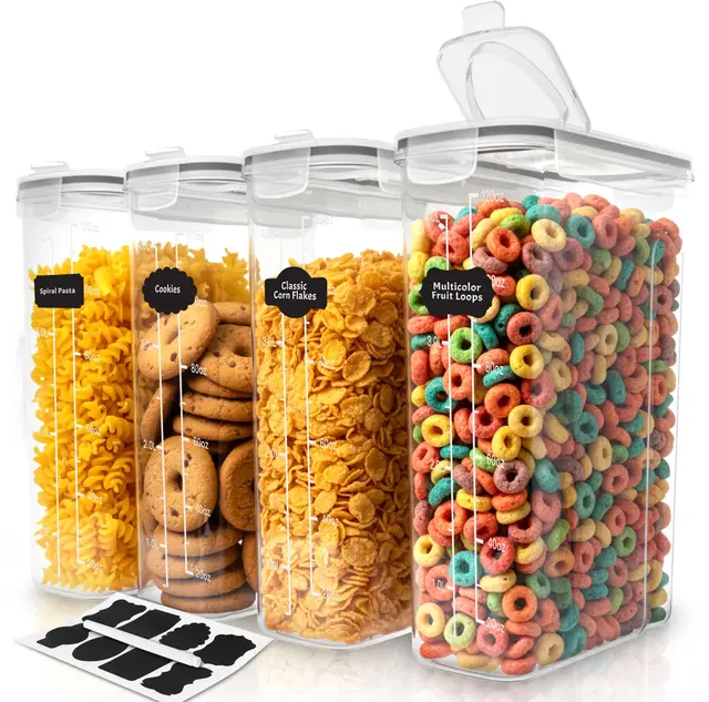 kichly recipiente para cereales (pack 4)