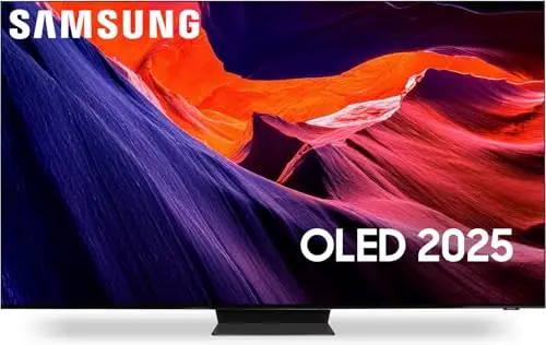 Samsung Televisor OLED S90F 4K de 65" - 144Hz, procesador AI, VRR, antirreflexión, sonido de seguimiento de objetos, funciones de Smart TV